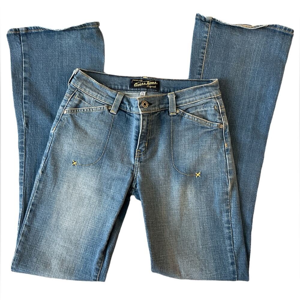 Vintage Guess Jeans Y2K 90’s Embroidered Pocket Size 28